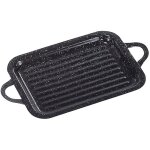 Plat � r�tir rectangulaire en porcelaine 21x27 cm.