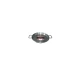 Poêle à paella induction polie 42cm pied noir idéal Poêle à paella induction polie 42cm pied noir idéal