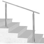 Garde - corps de porte fen�tre rampe d'escalier acier inoxydable main courante balustrade 150 cm 0 crossbars ...
