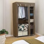 Skecten - garde - robe armoire en tissu intiss�, rangement pour v�tements, structure en m�tal, avec 5 ...
