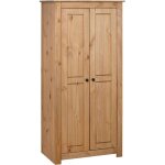 Garde - robe meuble de rangement - style contemporain 80x50x171, 5 cm pin massif assortiment panama bv590256 ...