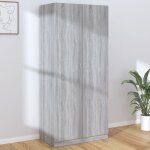 Garde - robe sonoma gris 90x52x200 cm bois d'ingénierie Garde - robe sonoma gris 90x52x200 cm bois d'ingénierie