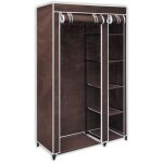 Garde - robe tissu marron vidaxl