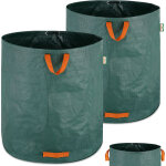 Gardebruk - 2x sacs de jardin 500l 50 kg sac de dchets ordures vgtaux tissu renforc pliable hydrofuges ...