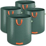 Gardebruk - 4x sacs de jardin 500l 50 kg sac de dchets ordures vgtaux tissu renforc pliable hydrofuges ...