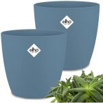 Gardebruk - set de pots de fleurs brussels bleu rond pot de fleur 2, 2l bac  fleurs balcon pour jardin ...