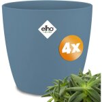Gardebruk - set de pots de fleurs brussels bleu rond pot de fleur 2, 2l bac  fleurs balcon pour jardin ...