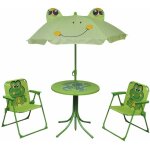 Vidaxl - ensemble de bistro avec parasol pour enfants 3 pcs vert