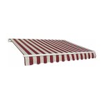 Barre  rideaux carre 200x250  rayures bordeaux