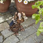 Garden mile - chien solaire m�tal lumineux