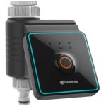 Gardena gardena commande d'arrosage bluetooth, noir / gris / turquoise / orange (01889 - 29)