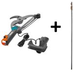 Gardena combisystem s�cateur � enclume avec perche t�lescopique 210 - 390cm