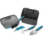 Kit balcon. compos de 1 transplantoir, 1 griffe  fleur, 1 balayette, 1 scateur  herbe et  fleurs, ...
