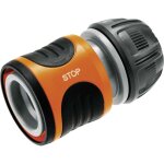 Raccord de tuyau gardena 18213 - 50 plastique avec systme aquastop  13 mm (1 / 2'), raccord enfichable ...
