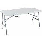 Table pliante en acier et en plastique 150x70x74 h cm