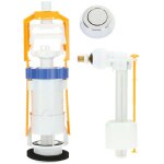 Garis - mcanisme wc interrompable chrom + robinet flotteur standard w03 - 4500g