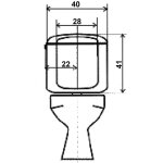 R�servoir attenant double d�bit - garis - w01 - 150g