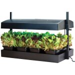 Garland - mini jardin avec lampe led - noir - 32w