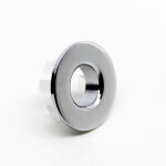 Garniture de lavabo pour lavabo couvercle de trop - plein insert en laiton dans les trous bouchons ronds ...