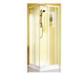Garofalo - aluminium angulaire et douche d'angle en pvc avec ouverture coulissante r�glable