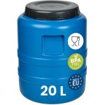 Garronda f�t alimentaire 20 l plastique hdpe tonneau baril grande ouverture pour eau, stockage et fermentation ...