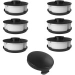 6 bobines + 1 couvercle de bobine pour tondeuse � gazon gardenline einhell glr glt