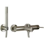 Mlangeur bain extrieur acier bross gattoni easy 2201 / 22ns acier inoxydable bross - avec set de ...