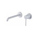 Gattoni rubinetteria - mitigeur lavabo mural blanc mat gattoni easy 2337 / 23bo blanc mat