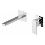 Mitigeur lavabo mural gattoni square 2537 / 25c0 chrom - 200 mm