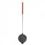 Gaufrier en fonte - l 5, 3 x l 17, 5 x h 82 cm - noir - livraison gratuite