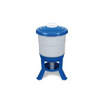 Gaun - abreuvoir volailles plastique avec pieds imperial easy clean 50l bleu et blanc