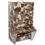 Gaun - mangeoire � tr�mie volailles m�tal avec protection anti - pluie bordeaux 20l camouflage