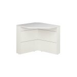 Gautier - banque d'accueil d'angle pour personne  mobilit rduite l 83 x h 74 cm - sunday - gris