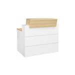 Gautier - banque d'accueil haute droite l 120 x h 110 cm - sunday - chne clair