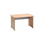 Gautier - bureau droit htre ambr l 120 x p 80 cm pitement plein bois - jazz