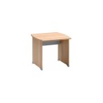 Gautier - bureau droit htre ambr l 80 x p 80 cm pitement plein bois - jazz