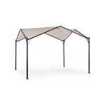 Bizzotto - gazebo d�me pour le jardin gris anthracite 3, 5x3, 5xh 260 cm