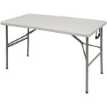 Gdlc - table pliante avec mallette 122x61xh74 cm camping blanc