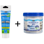 Geb - pte  joint atout 125 gr et son dvidoir de 80 gr filasse de lin rt1