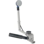 Accessoires - garniture de vidage et de trop - plein pour baignoire, longueur 26 cm, chrome brillant ...