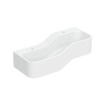 Geberit bambini - double - lavabo pour enfants, 90x39 cm, � gauche, sans trop - plein, 2 trous pour robinetter ...