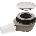 Geberit - bonde de receveur de douche sortie pvc  40 mm - avec cache bonde - garde d'eau 50 mm - 150. ...