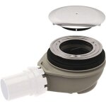 Geberit - bonde de receveur de douche sortie pvc  40 mm - avec cache bonde - garde d'eau 50 mm - 150. ...
