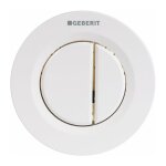 Bouton poussoir blanc - double touche - r�servoir dissimul� geberit