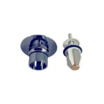 Geberit - capot de valve avec bouchon: chrom� brillant (240. 750. 21. 1)