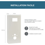 Coffrage / habillage lineo pour bati support wc suspendu - accès facile au bâti - support - pré - découpé ... Coffrage / habillage lineo pour bati support wc suspendu - accès facile au bâti - support - pré - découpé ...
