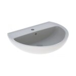Lavabo 65x58 cm blanc brillant geberit colibri - senza colonna