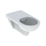 Cuvette wc suspendu  fond creux geberit renova comfort, rallonge, sans bride et sans trous d'abattant ...