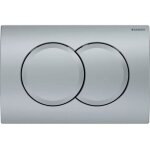 Delta01 plaque de dclenchement double touche, chrome mat (115. 107. 46. 1) - geberit