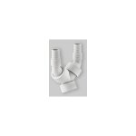 Siphon double raccordement lave - linge lave - vaisselle 152767111 2000  , deux clapets anti - retour, ...